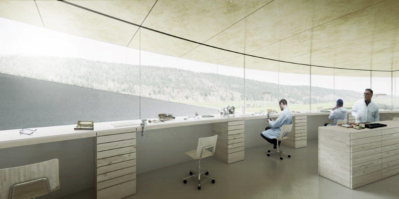 Illustration for article titled Audemars Piguet's New Watch Museum Looks Like Frozen Clockwork